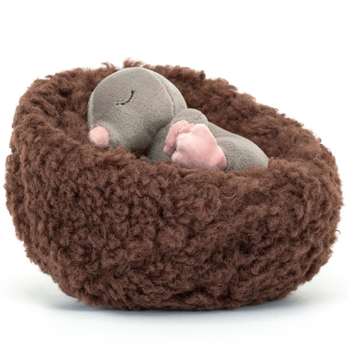 jellycat hibernating knuffelmol - 13 cm