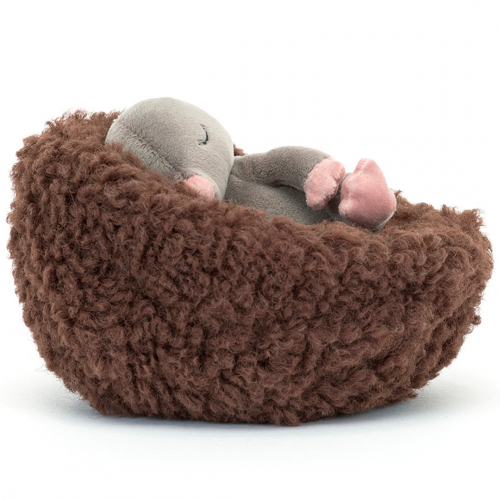 jellycat hibernating knuffelmol - 13 cm