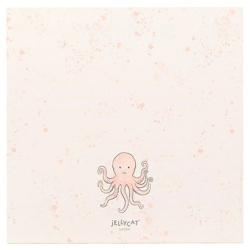 jellycat hydrofieldoek met knuffel - odell octopus