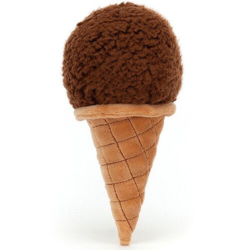 jellycat irresistable ice cream glace câline chocolate - 18 cm