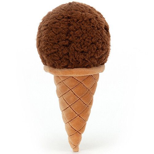 jellycat irresistable ice cream glace câline chocolate - 18 cm