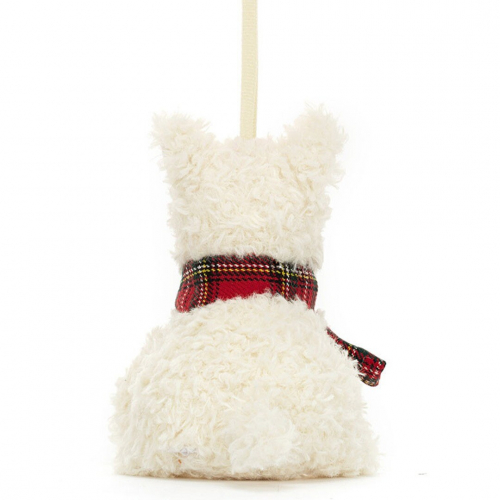 jellycat kersthanger hond scottie - 11 cm 