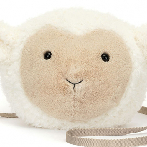 jellycat kindertas lam - 19 cm