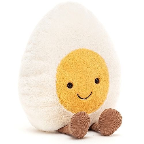 jellycat amuseables knuffel gekookt ei - 23 cm