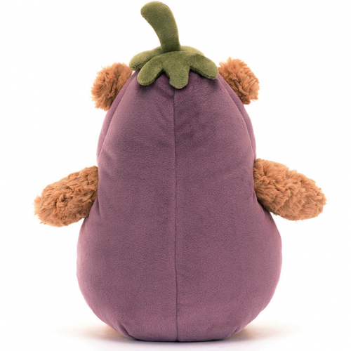 jellycat knuffelbeer bartholomew in auberginepak - 30 cm