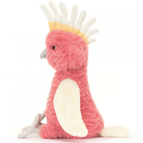 jellycat knuffelcockatoo squawkatoo - 25 cm