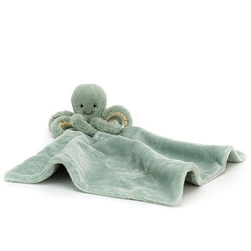 jellycat knuffeldoek octopus odyssey - 34 cm 