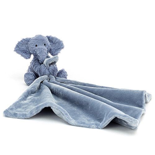 jellycat knuffeldoek olifant - 34 cm 