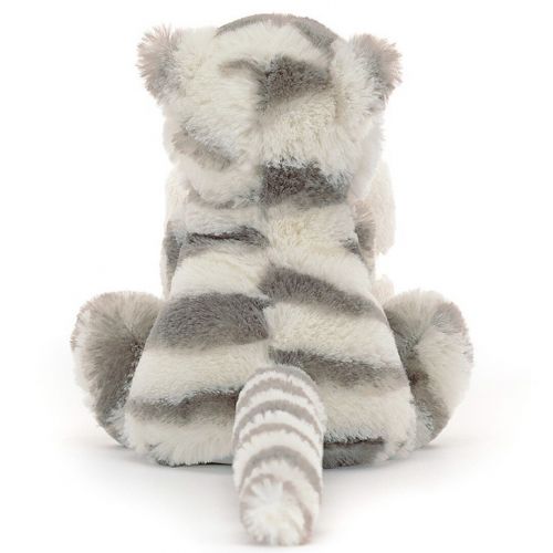 jellycat knuffeldoek witte tijger - 34 cm 