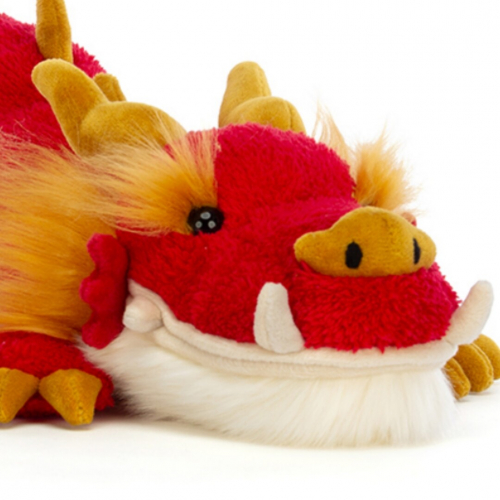 jellycat knuffeldraak festival dragon - 42 cm 
