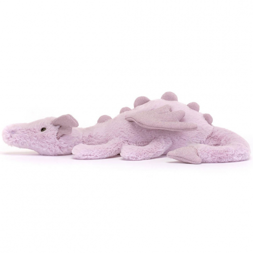 jellycat knuffeldraak lavender - 30 cm 