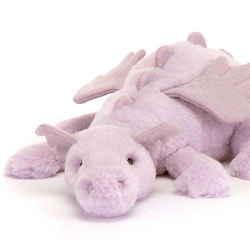 jellycat knuffeldraak lavender - 50 cm 