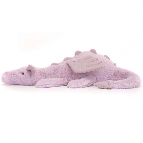 jellycat knuffeldraak lavender - 50 cm 