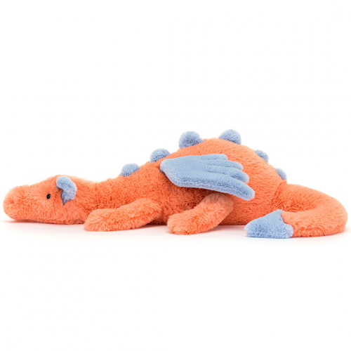 jellycat knuffeldraak persimmon - 50 cm  