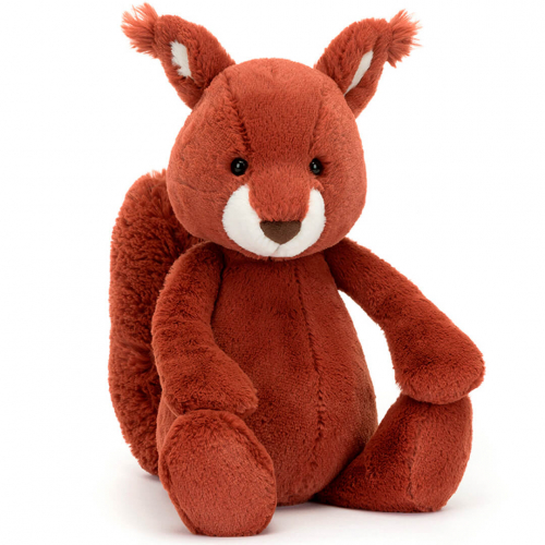 jellycat knuffeleekhoorn bashful - 31 cm