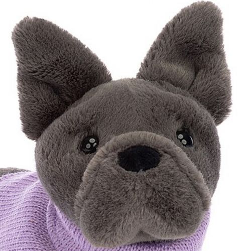jellycat knuffelhond sweater french bulldog - 17 cm