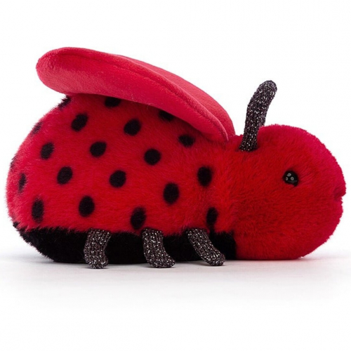 jellycat knuffelinsect loulou love bug - 13 cm
