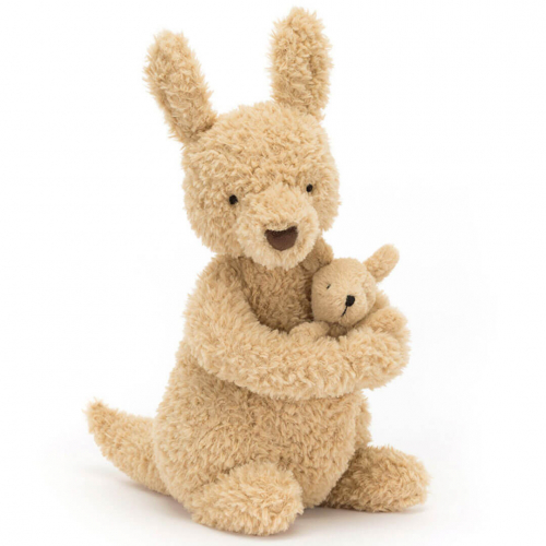 jellycat knuffelkangoeroe huddles - 26 cm