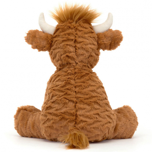 jellycat knuffelkoe schotse hooglander fuddlewuddle - 23 cm