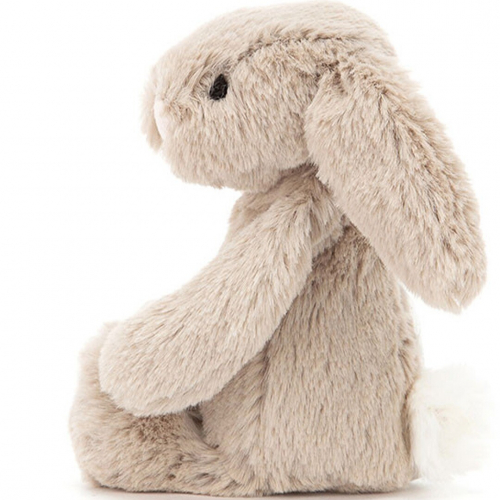 jellycat knuffelkonijn bashful bunny baby beige - tiny - 13 cm
