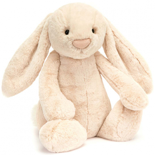 jellycat lapin en peluche laveur de saule bashful - 51 cm