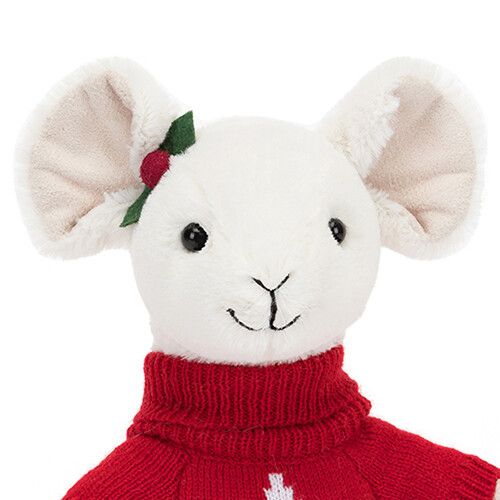 jellycat knuffelmuis merry mouse - jumper - 18 cm