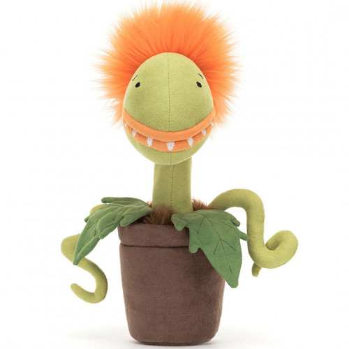 jellycat knuffelplant carniflore tammie - 27 cm