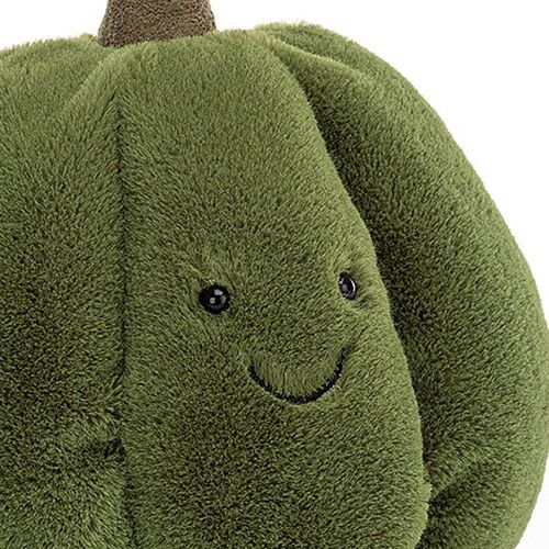 jellycat knuffelpompoen squishy squash groen - 18 cm