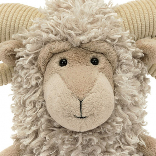 jellycat knuffelschaap ramsley - 29 cm 