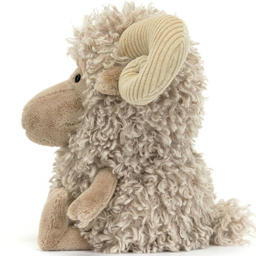 jellycat knuffelschaap ramsley - 29 cm 