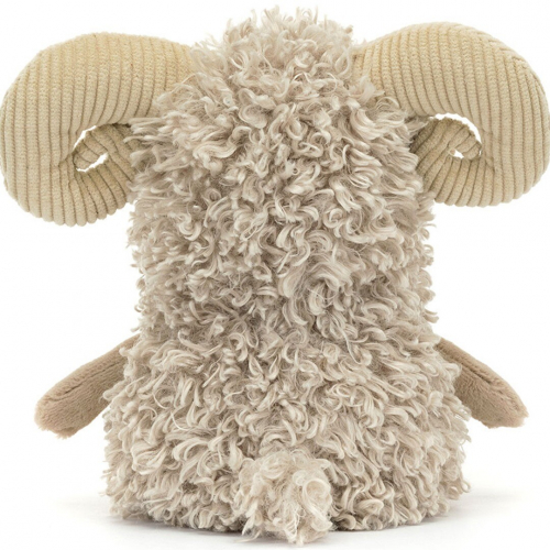 jellycat knuffelschaap ramsley - 29 cm 