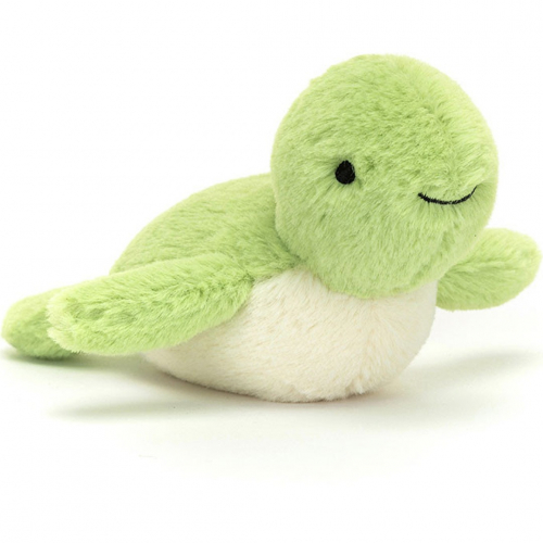 jellycat knuffelschildpad fluffy - 7 cm