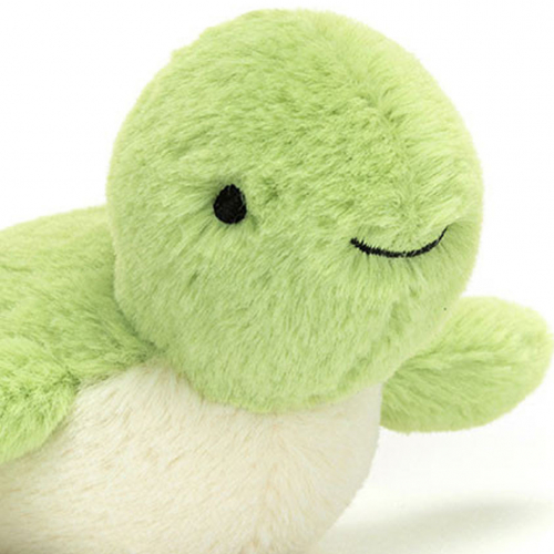 jellycat knuffelschildpad fluffy - 7 cm