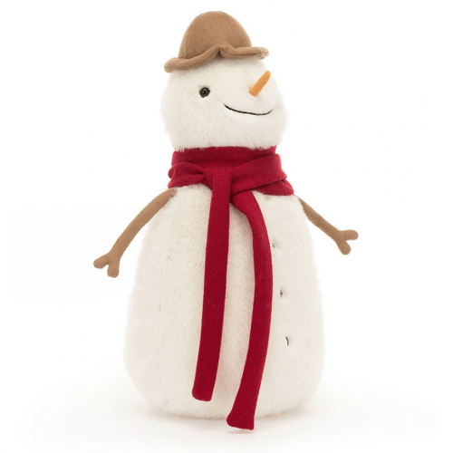 jellycat knuffelsneeuwman jesse - 30 cm 