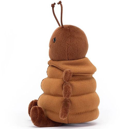 jellycat knuffelspin anoraknid brown - 13 cm