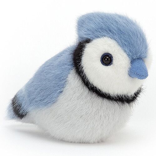 jellycat knuffelvogel blauwe gaai - 10 cm