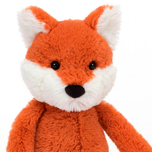 jellycat knuffelvos bashful fox - 31 cm  