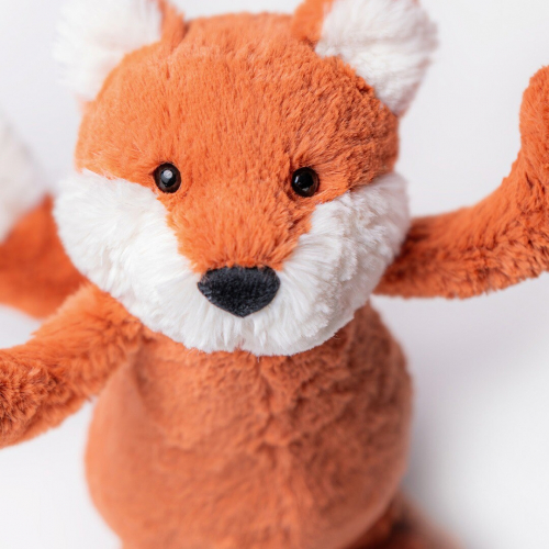 jellycat knuffelvos bashful fox - 67 cm 