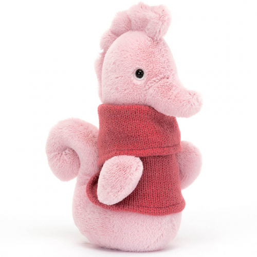 jellycat knuffelzeepaard cozy crew - 17 cm