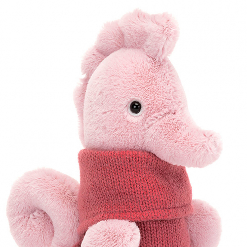 jellycat knuffelzeepaard cozy crew - 17 cm