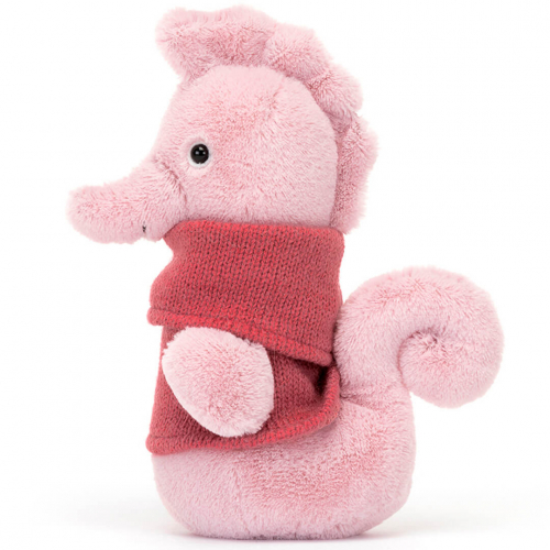 jellycat knuffelzeepaard cozy crew - 17 cm