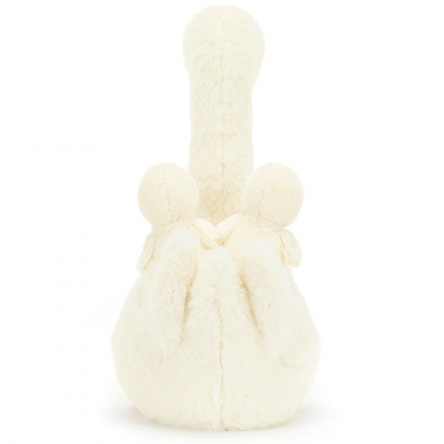 jellycat cygne en peluche avec petits - featherful - 39 cm