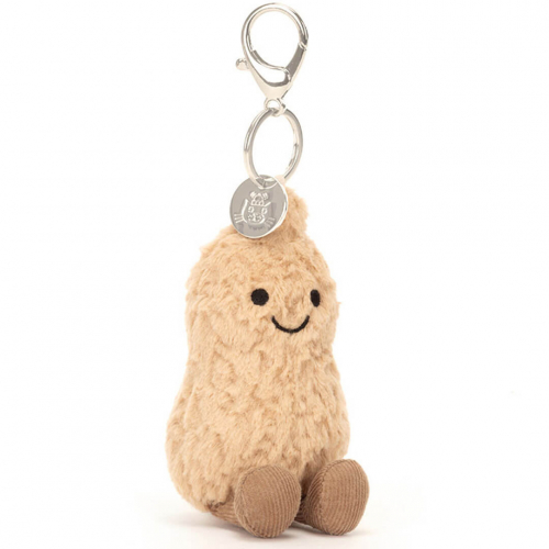 jellycat sleutelhanger amuseables pinda - 18 cm  