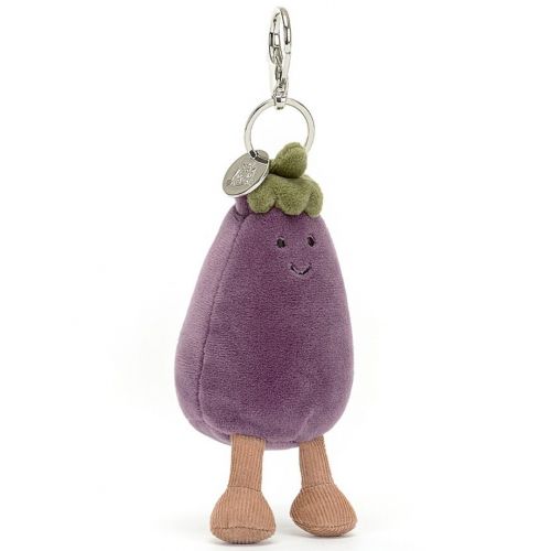 jellycat sleutelhanger aubergine - 12 cm