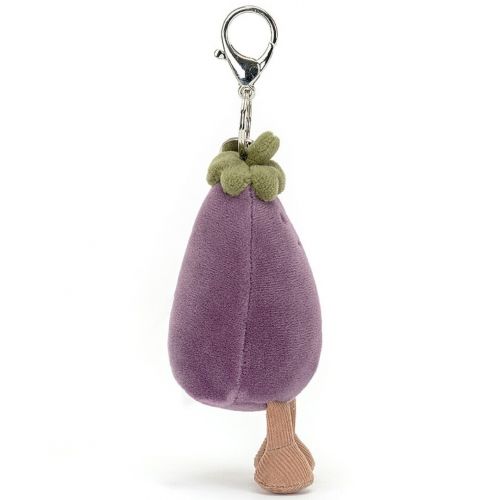 jellycat porte-clés aubergine - 12 cm