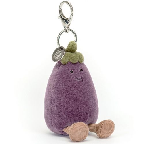 jellycat porte-clés aubergine - 12 cm