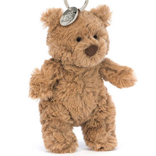 jellycat sleutelhanger bartholomew bear - 12 cm 