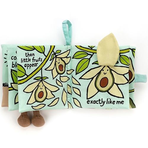 jellycat stoffen knisperboek avocado
