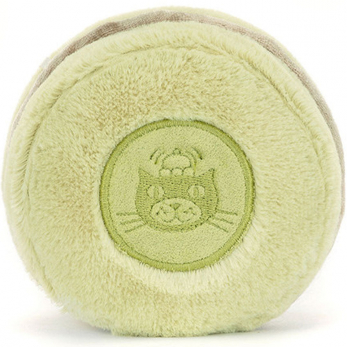 jellycat amuseables knuffelmacaron pistache - 12 cm