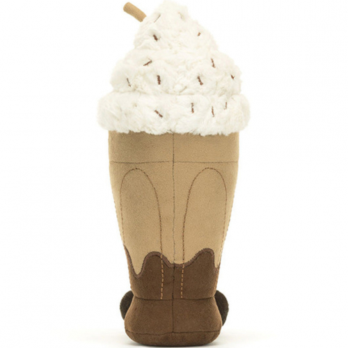 jellycat amuseables knuffelmilkshake chocolade - 27 cm